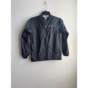 Columbia Black Windbreaker Jacket Kids Size M 10/12